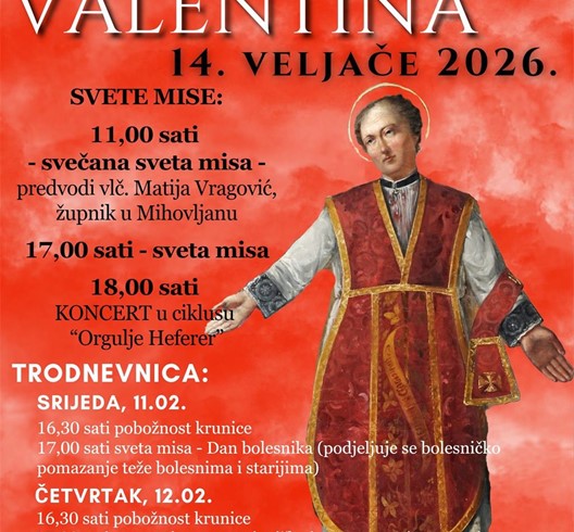 Trodnevnica uoči proslave blagdana sv. Valentina u Konjščini